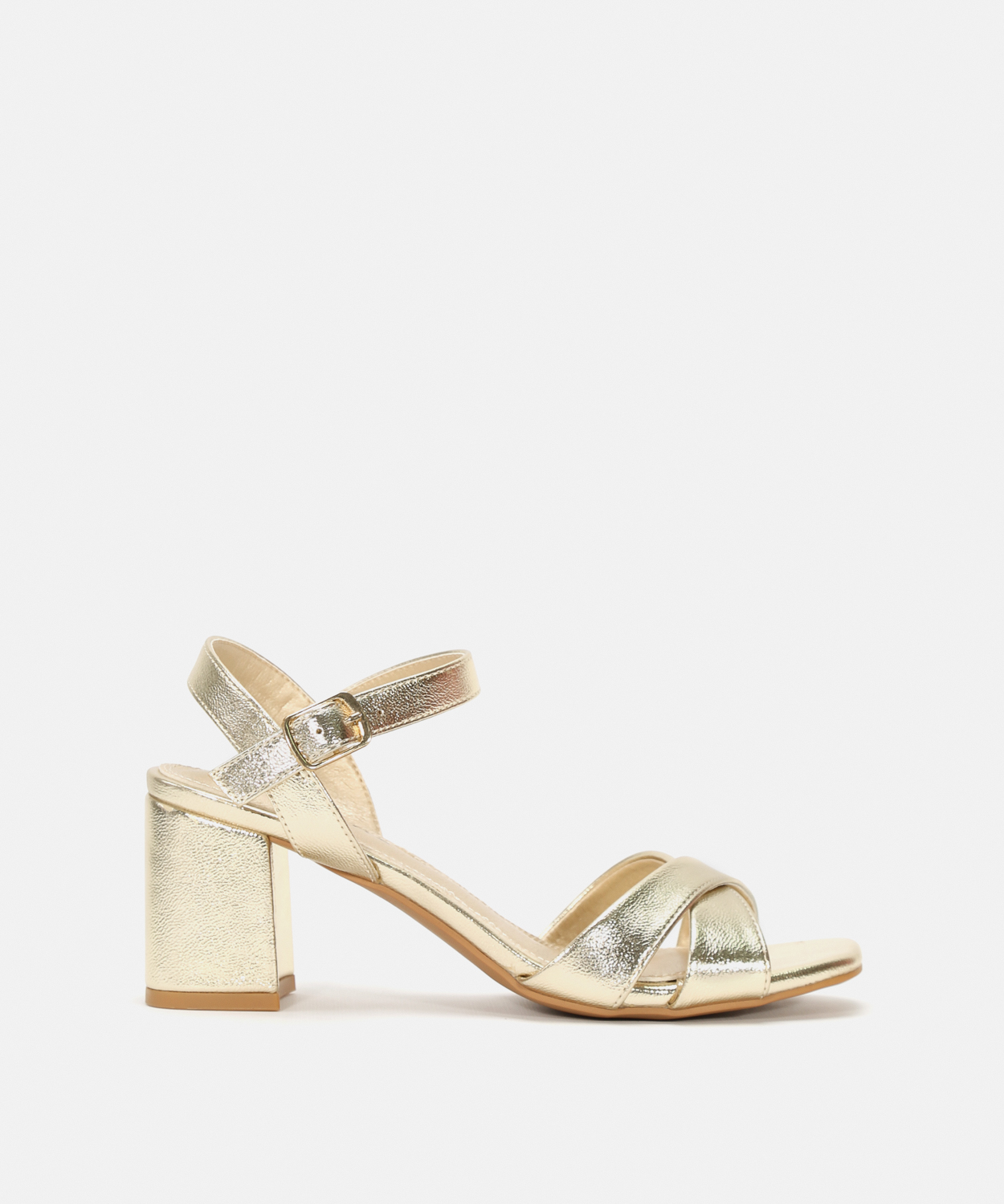 Sandalias tac&oacute;n tira cruzada image number null